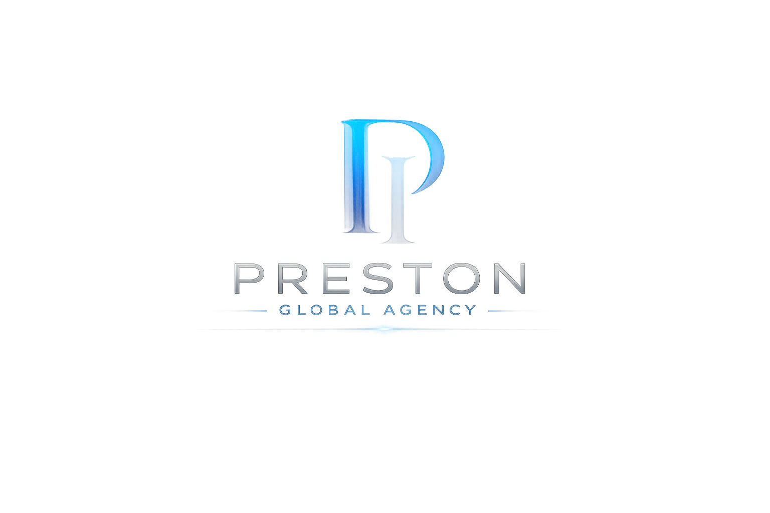 Preston global agency logo